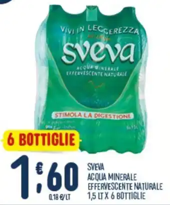 Gruppo Pascar Sveva acqua minerale effervescente naturale offerta
