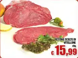 Top Supermercati Fettine scelte di vitellone offerta