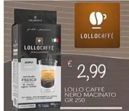 Diper Lollocaffè nero macinato offerta