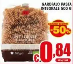 Sacoph Garofalo pasta integrale offerta