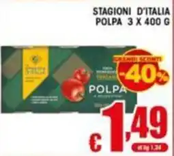 Sacoph Polpa di pomodoro Stagioni d'Italia offerta