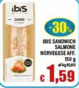 Top Supermercati Ibis sandwich salmone norvegese aff. offerta