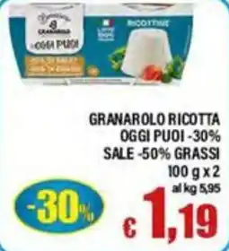 Top Supermercati Granarolo ricotta oggi puoi offerta