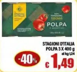 Top Supermercati Polpa Stagioni d'Italia offerta