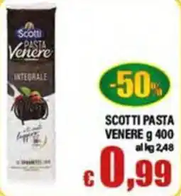 Top Supermercati Scotti pasta venere integrale offerta