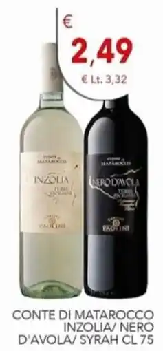 Diper Conte di Matarocco Inzolia/Nero d'Avola/Syrah offerta