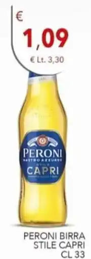 Diper Peroni birra stile capri offerta