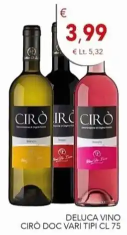 Diper Cirò DOC vari tipi offerta
