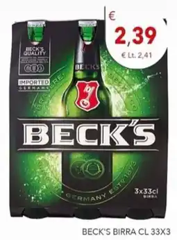 Diper Beck's birra offerta