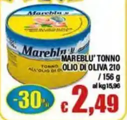 Top Supermercati Mareblu tonno all'olio di oliva offerta