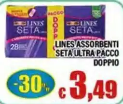 Top Supermercati Lines assorbenti seta ultra offerta