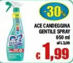 Top Supermercati Ace candeggina gentile spray offerta