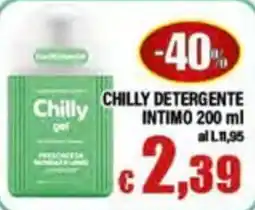 Top Supermercati Chilly detergente intimo offerta