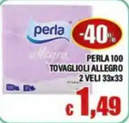 Top Supermercati Perla tovaglioli allegro offerta