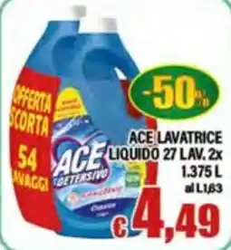 Top Supermercati Ace detergente liquido offerta