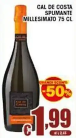 Sacoph Cal de Costa spumante millesimato offerta