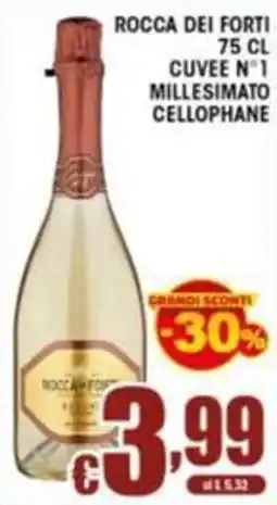 Sacoph Rocca dei Forti cuvée n°1 millesimato cellophane offerta
