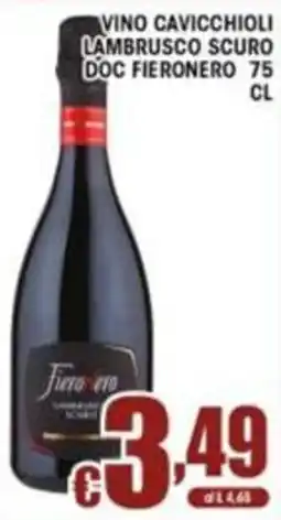 Sacoph Vino Cavicchioli Lambrusco Scuro offerta