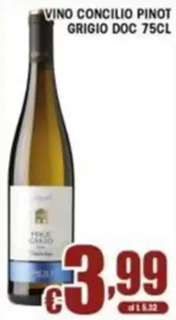 Sacoph Vino Concilio Pinot Grigio DOC offerta
