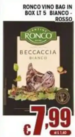 Sacoph Ronco Beccaccia Bianco offerta