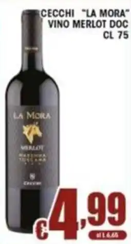 Sacoph Cecchi La Mora Merlot offerta