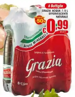 Sacoph Acqua Minerale Naturale Effervescente Grazia offerta