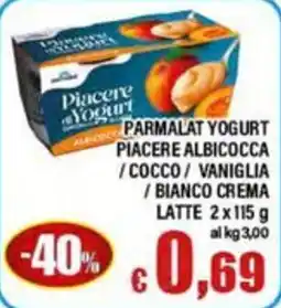 Top Supermercati Parmalat Yogurt Piacere Albicocca offerta