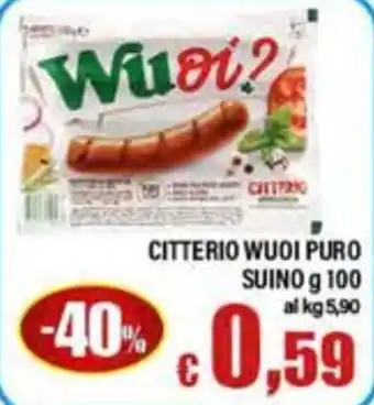 Top Supermercati Citterio Wuoi Puro Suino offerta