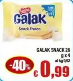 Top Supermercati Galak Snack Fresco offerta