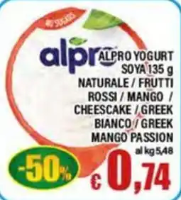 Top Supermercati Alpro yogurt offerta