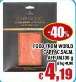 Top Supermercati Carpaccio di salmone norvegese affumicato offerta