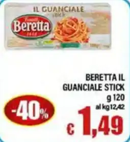 Top Supermercati Beretta il guanciale stick offerta