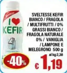 Top Supermercati Sveltesse kefir bianco offerta
