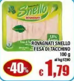 Top Supermercati Rovagnati Snello Fesa di tacchino offerta