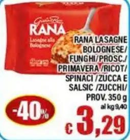 Top Supermercati Rana Lasagne alla Bolognese offerta