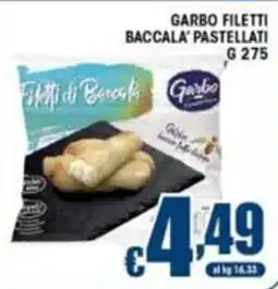 Sacoph Garbo filetti baccala' pastellati offerta