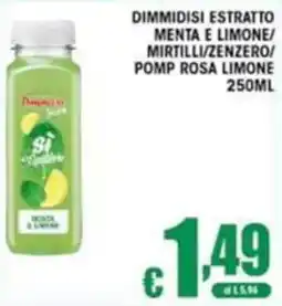 Sacoph Dimmidisi estratto menta e limone offerta