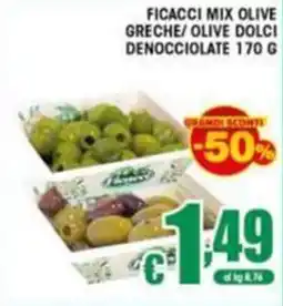 Sacoph Ficacci mix olive greche/olive dolci denocciliate offerta