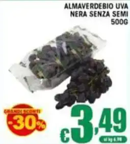 Sacoph Almaverdebio uva nera senza semi offerta