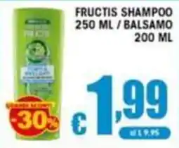 Sacoph Fructis shampoo offerta