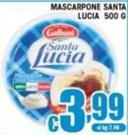 Sacoph Mascarpone Santa Lucia offerta