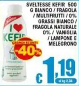 Sacoph Sveltesse kefir offerta