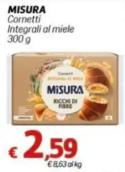 Marotta Cornetti integrali al miele Misura offerta