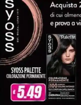 Vitulano Drugstore Syoss Palette Colorazione Permanente offerta