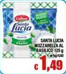 Top Supermercati Santa Lucia Mozzarella al Basilico offerta