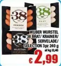 Top Supermercati Wuber Wurstel Selection offerta