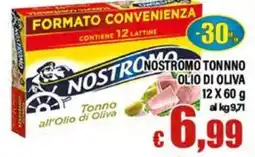 Top Supermercati Nostromo Tonno all'Olio di Oliva offerta