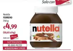 Futura Supermercati Nutella Ferrero offerta