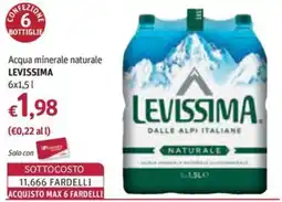 Futura Supermercati Acqua minerale naturale Levissima offerta
