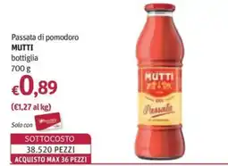 Futura Supermercati Passata di pomodoro Mutti offerta